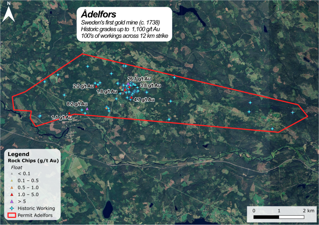 Adelfors Map